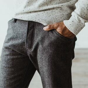Taylor Stitch Camp Pant in Charcoal Wool